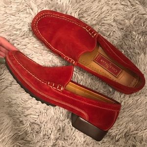 Cole Haan Women’s Red Suede Loafers